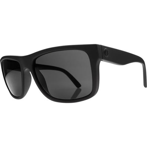 Electric Swingarm Sunglasses in matte black and grey polarized