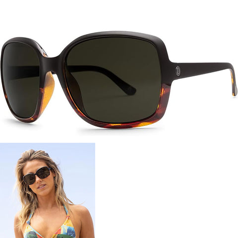 Electric Bristol Sunglasses in gloss black and grey polarized