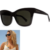 Electric Capri Sunglasses in gloss black and grey polarized