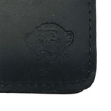 Edge Mens Leather Flap Out Wallet in black