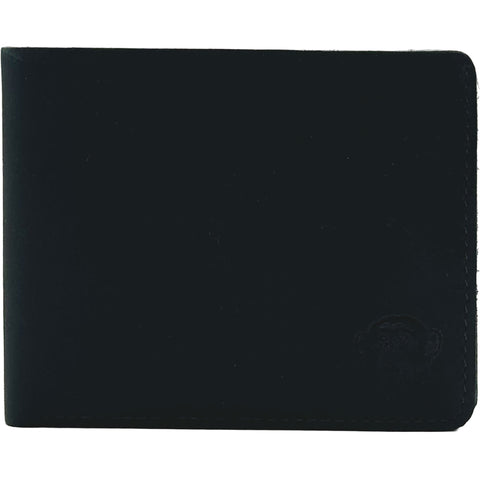 Edge Mens Leather Flap Out Wallet in navy