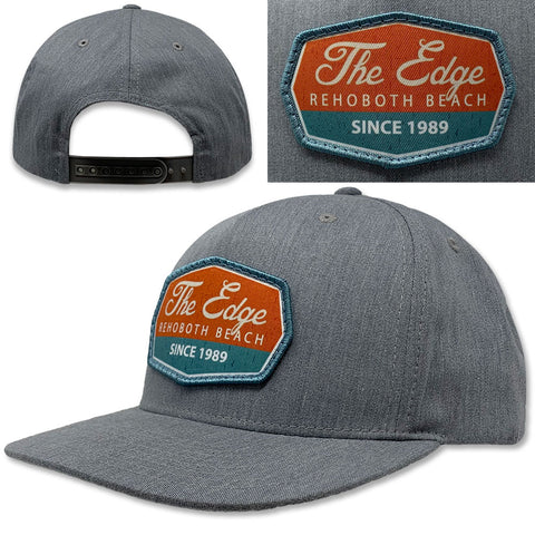 Edge Oil Can Hats in heather grey