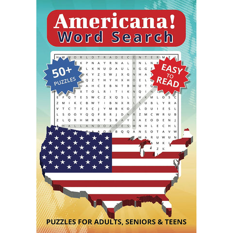 EDGE-REHO  Americana Word Search in 6 x 9 and 55 Puzzles