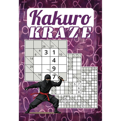 EDGE-REHO  Kakuro KRAZE in 6 x 9 and 120 Puzzles