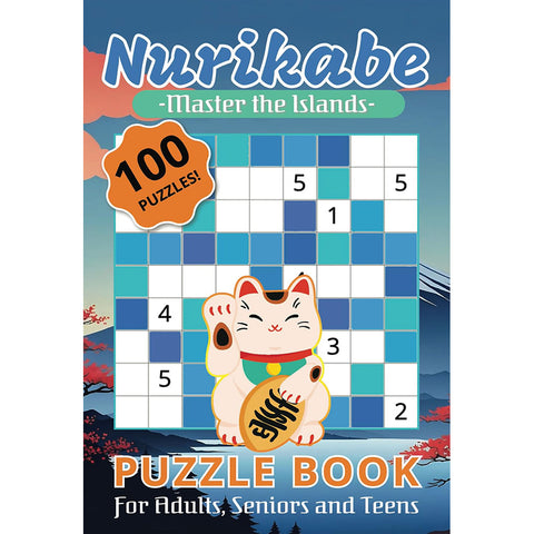 EDGE-REHO  Nurikabe: Master the Islands in 6 x 9 and 100 Puzzles