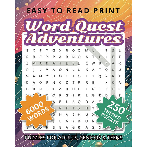EDGE-REHO  Word Quest Adventures in 8.5 x 11 and 6000 Words