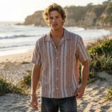 Ezekiel Mens Wyatt Short Sleeve Shirts in woven rust