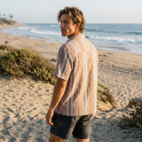 Ezekiel Mens Wyatt Short Sleeve Shirts in woven rust