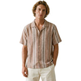 Ezekiel Mens Wyatt Short Sleeve Shirts in woven rust