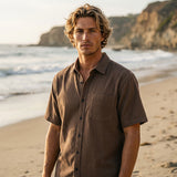 Ezekiel Mens Murphy Short Sleeve Shirts in brown