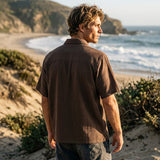 Ezekiel Mens Murphy Short Sleeve Shirts in brown
