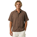Ezekiel Mens Murphy Short Sleeve Shirts in brown