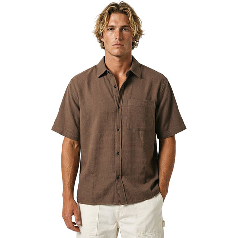 Ezekiel Mens Murphy Short Sleeve Shirts in brown