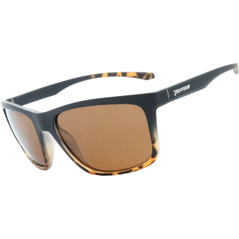 Peppers Topwater Polarized Floating Sunglasses in matte brown tortoise and brown polarized