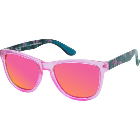 Peppers Sailfish Polarized Floating Sunglasses in shiny pink w blue and Pink mirror polarized