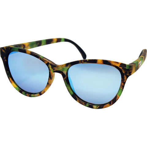 Peppers Dory Polarized Floating Sunglasses in yellow green demi and blue revo polarized