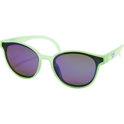 Peppers Coral Polarized Floating Sunglasses in matte green and green revo polarized