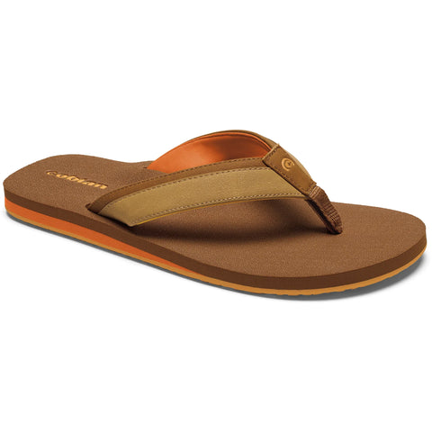 Cobian Mens Foamie Sandals in brown