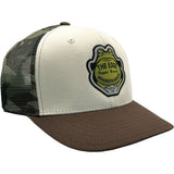 Edge Frog Trucker Snapback Hat in night camo/olive