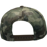 Edge Frog Trucker Snapback Hat in night camo/olive