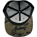 Edge Frog Trucker Snapback Hat in night camo/black
