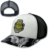 Edge Hoppin Around Trucker Hat in white/black/tropical