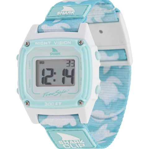Freestyle Shark  Classic Clip Watches in trippy turtle aqua