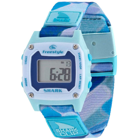 Freestyle Shark Mini Clip Watches in blue/white and blue chips