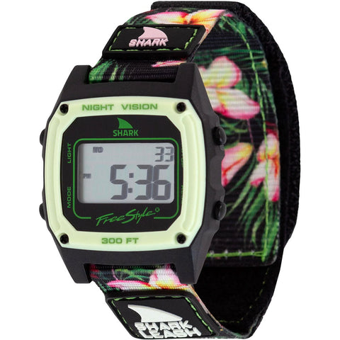Freestyle Shark Classic Leash Watches in black/lime and plumeria mint