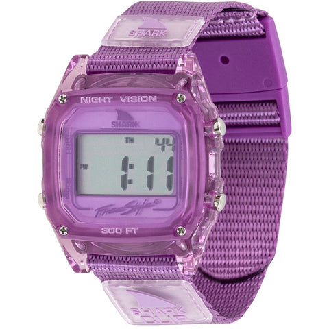 Freestyle Shark Classic Clip Watches in plum crystal and plum
