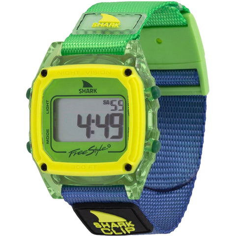 Freestyle Shark  Classic Clip Watches in neon coast and lime blue