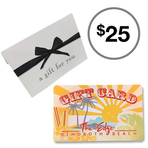 Edge Store 25 Gift Card in beach and 25