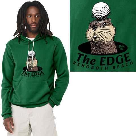 Edge Gopher Hooded Sweatshirts in green
