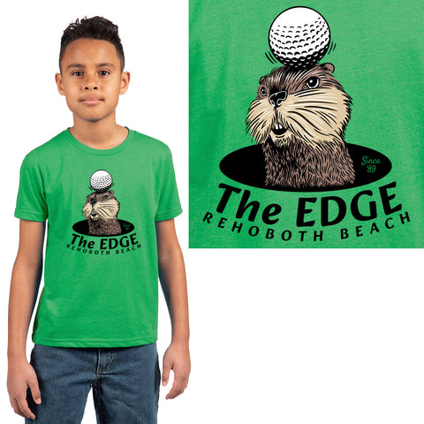 Edge Gopher Youth T-Shirts in green and Youth XLarge