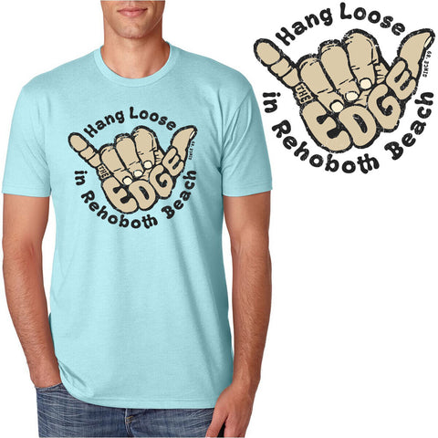 Edge Hang Loose T-shirts in ice blue and 2XL