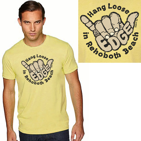 Edge Hang Loose T-shirts in yellow and XLarge