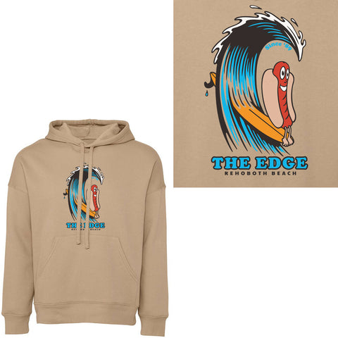 Edge Hot Doggin Hooded Sweatshirts in Sand