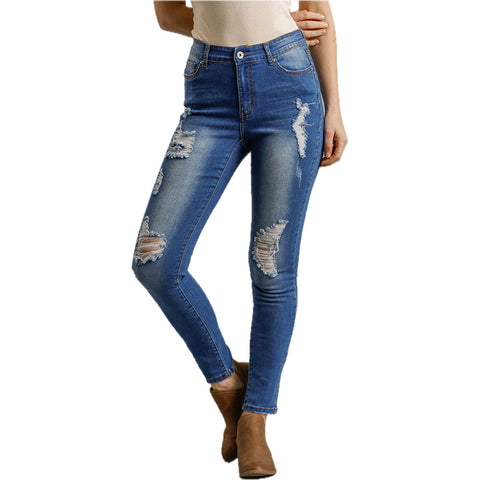 Umgee Womens Denise Jeans in dark denim