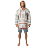 Magic Touch Striped Baja Hoodie in malibu