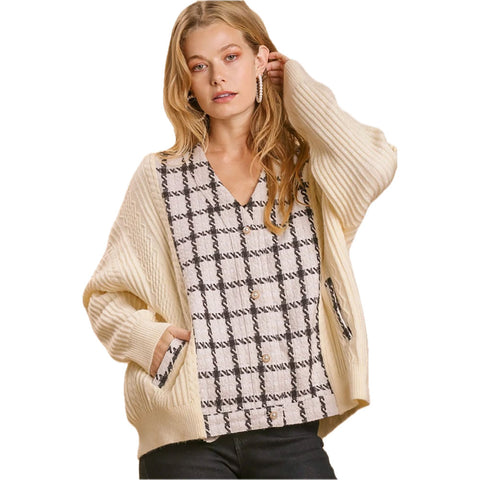 Umgee Womens Georgie Sweaters in White