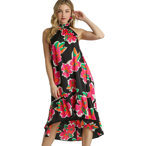 Umgee Womens Rose Dresses in black