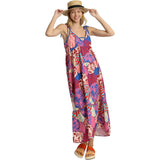 Umgee Womens Tamra Dresses in teal/fushisa