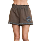 Umgee Womens Nina Shorts in charcoal