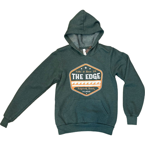 Edge Killin It Youth Hoody in forest heather and Medium