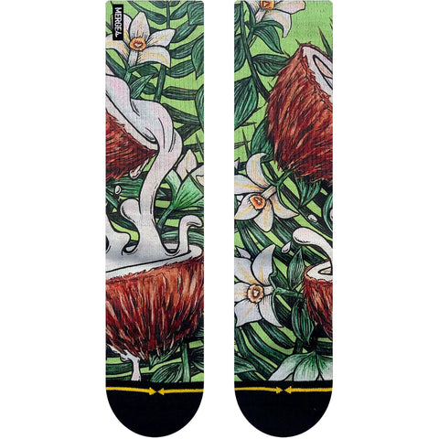 Merge4 Mens Classic Crew Socks in eyes coconut