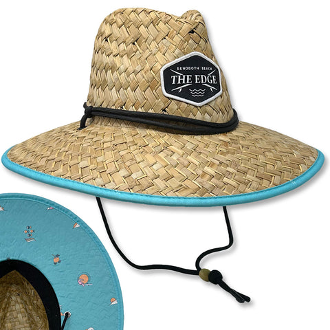 Edge Koko Straw Hats in aqua