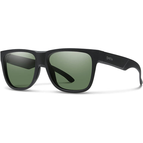 Smith Lowdown 2 Sunglasses in matte black and polarized gray green