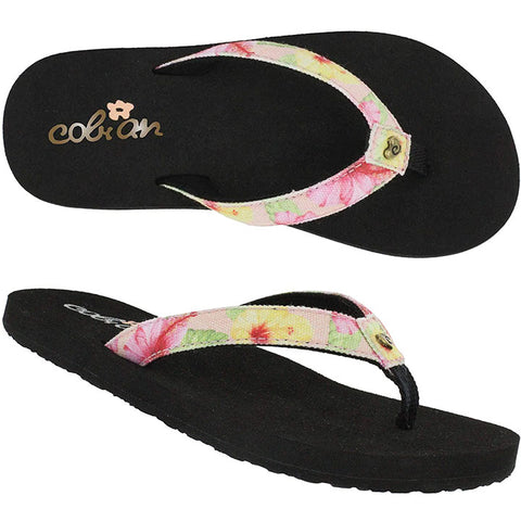 Cobian Kids Leilani Sandals in hibiscus and 9/10.kids