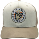 Edge Lil Shaka Trucker Hats in cream/tan