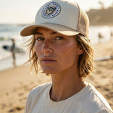 Edge Lil Shaka Trucker Hats in cream/tan